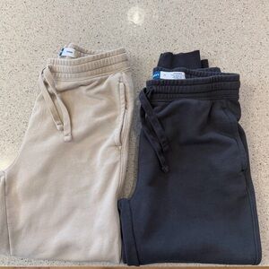 2 Old Navy Men’s Cream and Grey Joggers- never worn